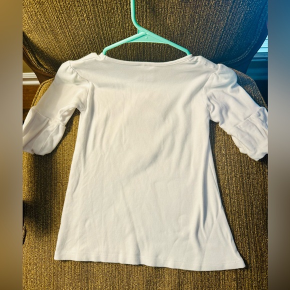 Girls Size 8–White Blanks Boutique top with Embroidered Turkey - Picture 4 of 5